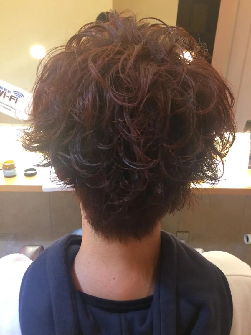 カラー パーマ ヘアアレンジ メンズ カット ヘアカラー パーマ メンズパーマの巨匠 鈴木純のヘアスタイル