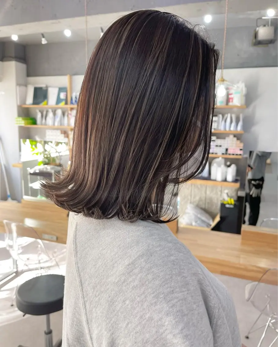セミロング カラー カット ヘアカラー トリートメント Reb_keiji 👑小倉圭司のヘアスタイル