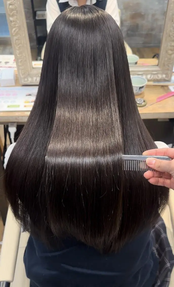 ロング カット 縮毛矯正 トリートメント 髪質改善/レイヤー 🎀Ayaneのヘアスタイル