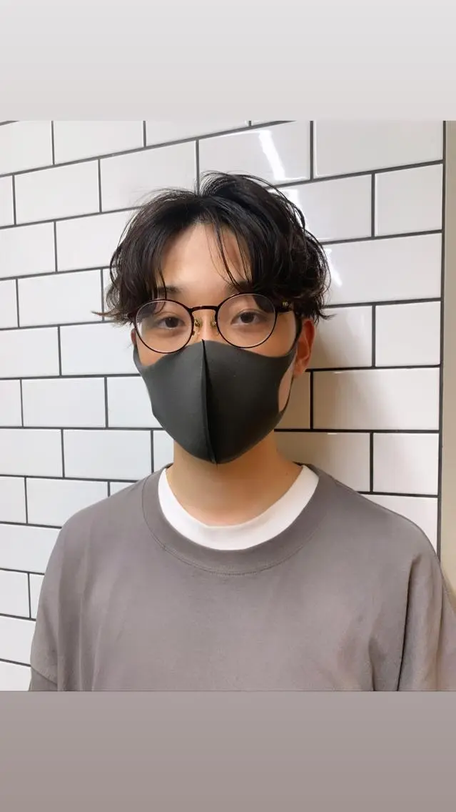 パーマ メンズ ヤマグチ リョウのヘアスタイル