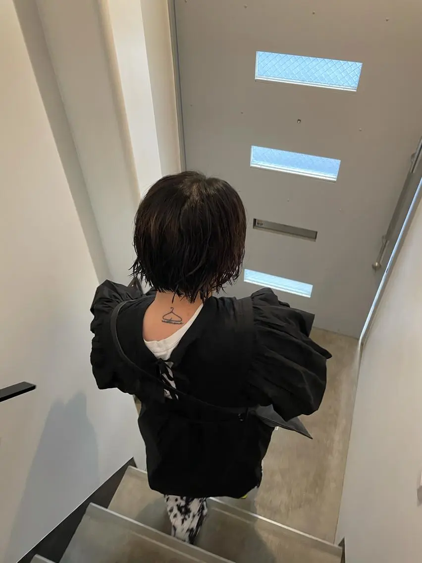 ショート カット やまさきえりこ ニュアンスパーマのヘアスタイル