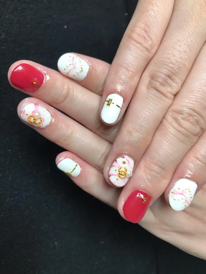 ネイル ハンドネイル Mana‪ ‪·͜· ❤︎‬のネイルデザイン