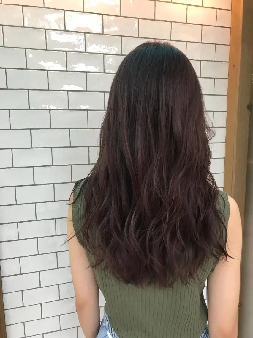 ロング カラー アッシュ ラベンダーカラー ラベンダーアッシュ 竹嶌 健吾のヘアスタイル