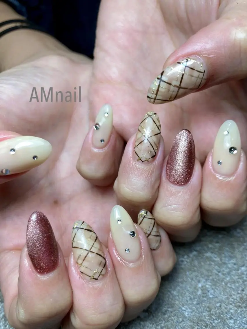 ネイル アートネイル 持ち込み ハンドネイル Am:nail 柏 SUE（スゥ）のネイルデザイン