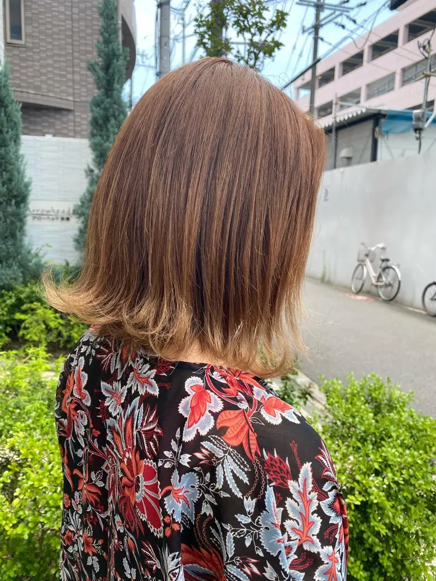 ミディアム ヘアカラー トップスタイリスト/ アユミのヘアスタイル