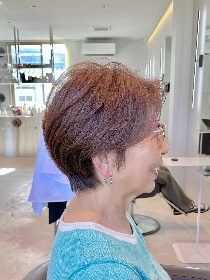 ショート カラー ハンサムショート ミセス ショートヘア 中村 研介のヘアスタイル