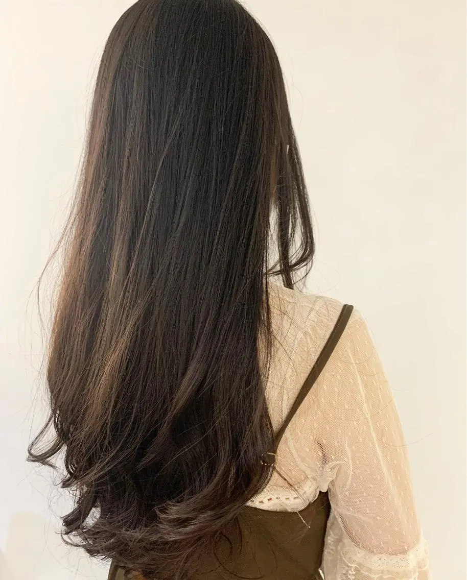 ロング ヘアカラー トリートメント LOuNICA/銀座 RYUNOSUKEのヘアスタイル