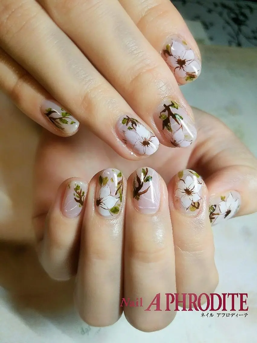 ネイル フラワーネイル Nail Aphroditeのネイルデザイン