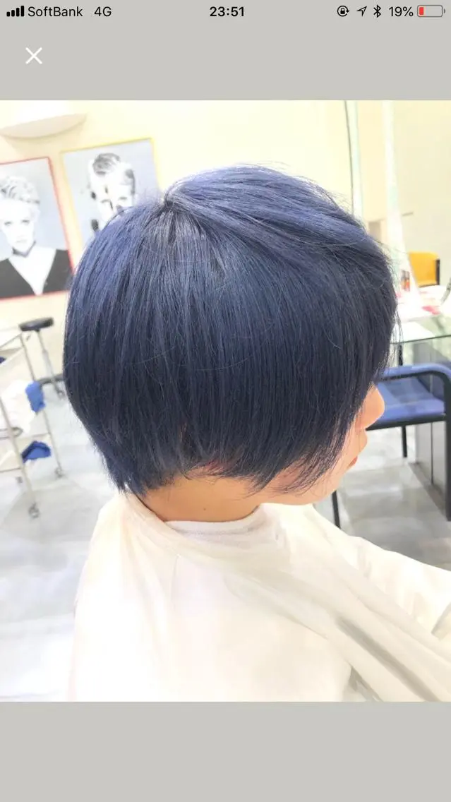 ショート カラー ブリーチ 三田 豪のヘアスタイル