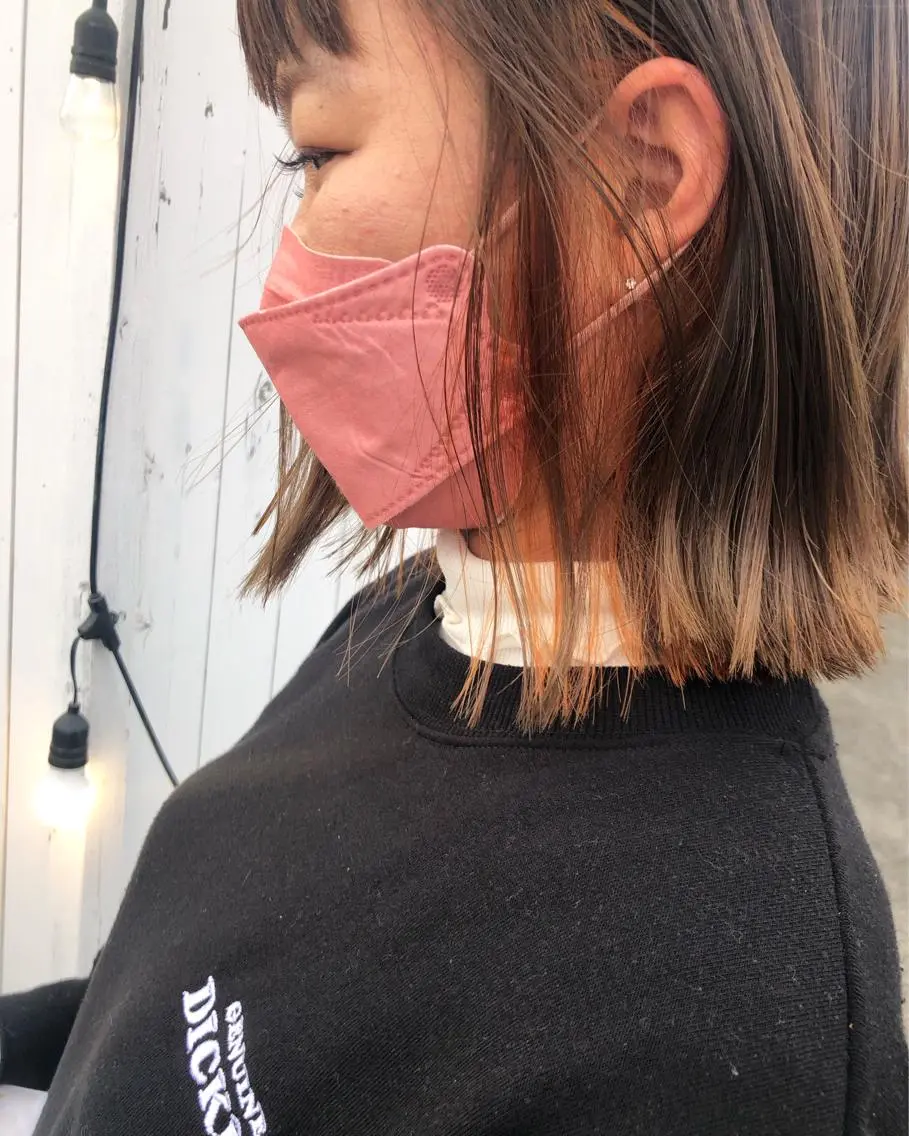 ミディアム カット デザインカット🎨 ボブ🫟おざきのヘアスタイル