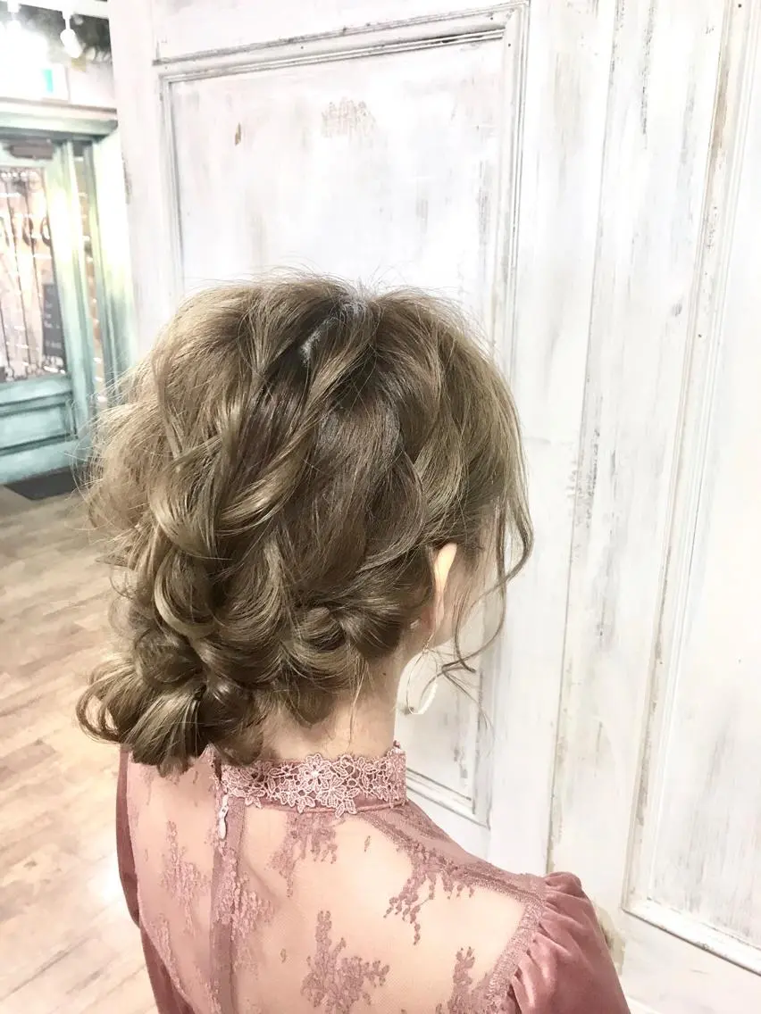 ミディアム ヘアセット 新井 広樹のヘアスタイル