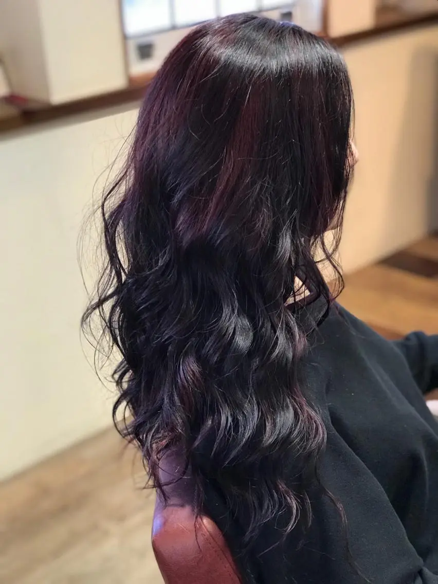 ロング カラー ヘアカラー 松村 未央のヘアスタイル