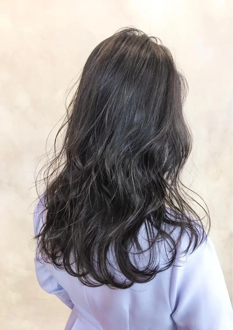 セミロング 中田 敏明のヘアスタイル