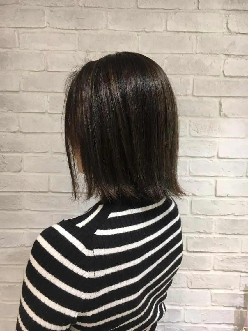 カラー ハイライトカラー 外国人風カラー カット ヘアカラー 江原 彩華のヘアスタイル