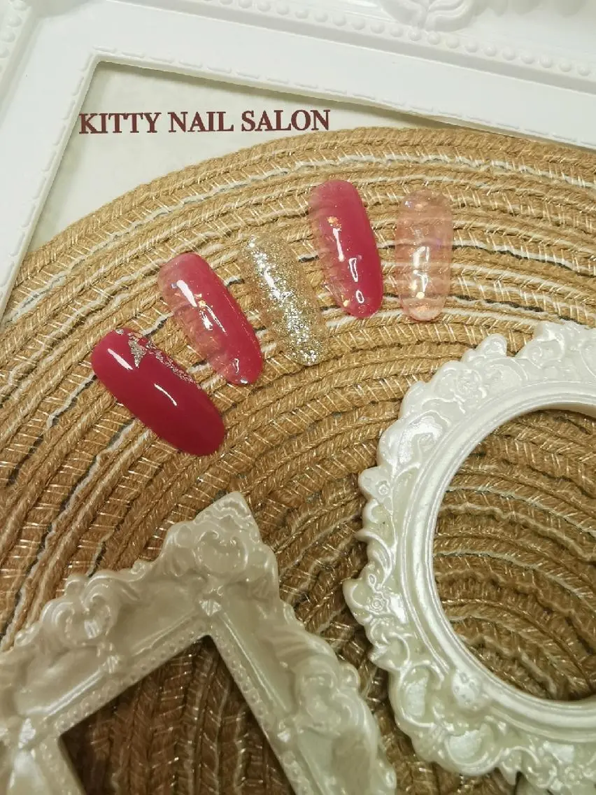 ネイル グラデーション ピンク kitty nail salonのネイルデザイン