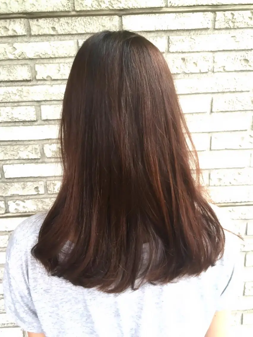 セミロング カラー メンズ特化フェード パーマ小林裕史のヘアスタイル
