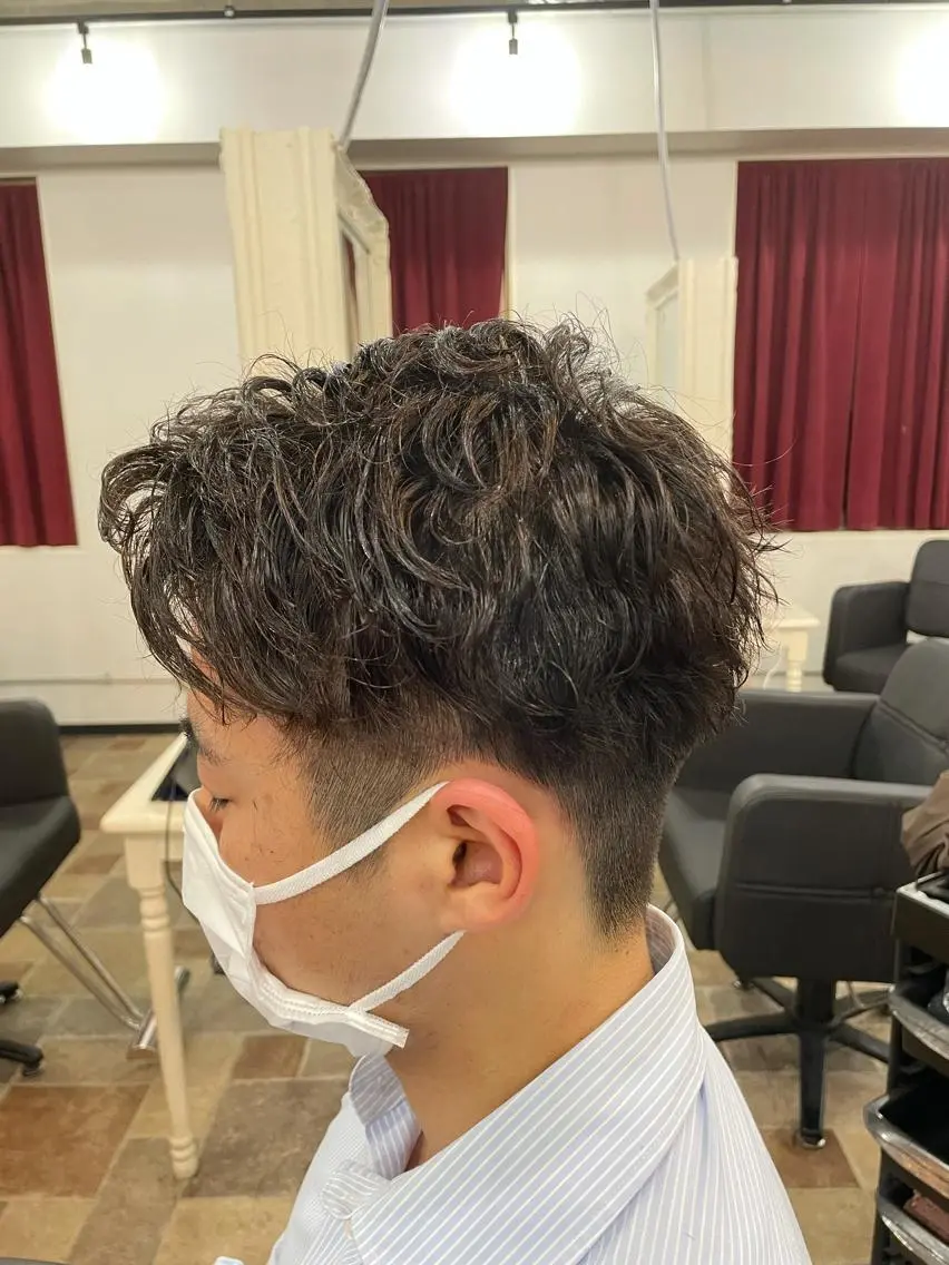 パーマ メンズ 山本 総司のヘアスタイル