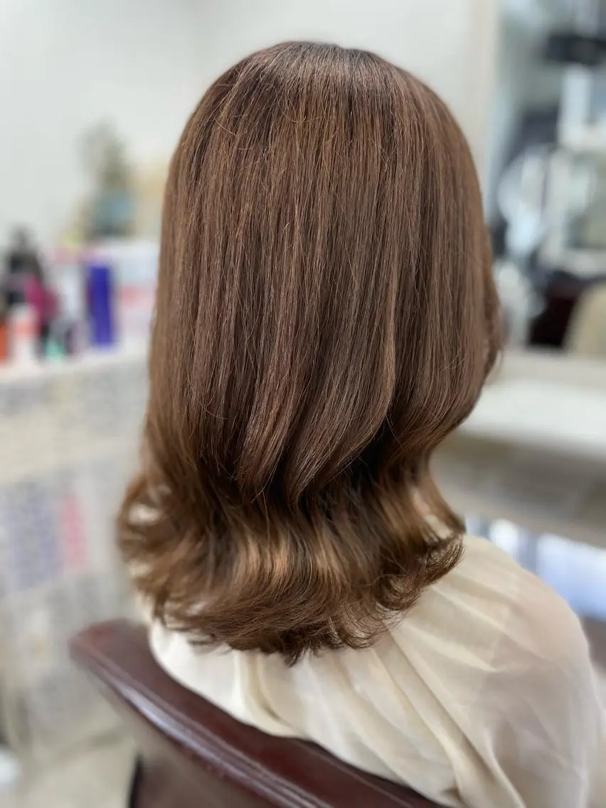 ミディアム カラー 韓国ヘア🤍髪質改善 🇰🇷AKANEのヘアスタイル