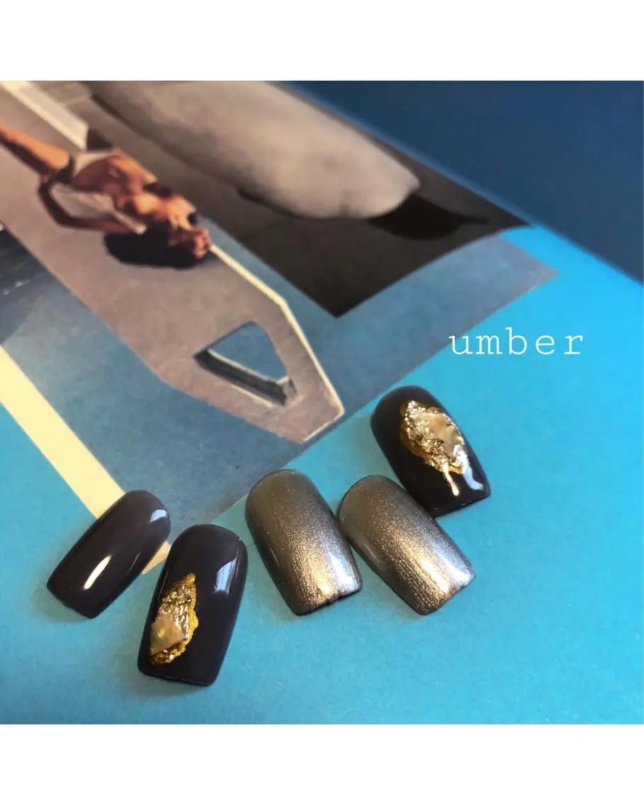ネイル ハンドネイル umber 三茶1分のネイルデザイン