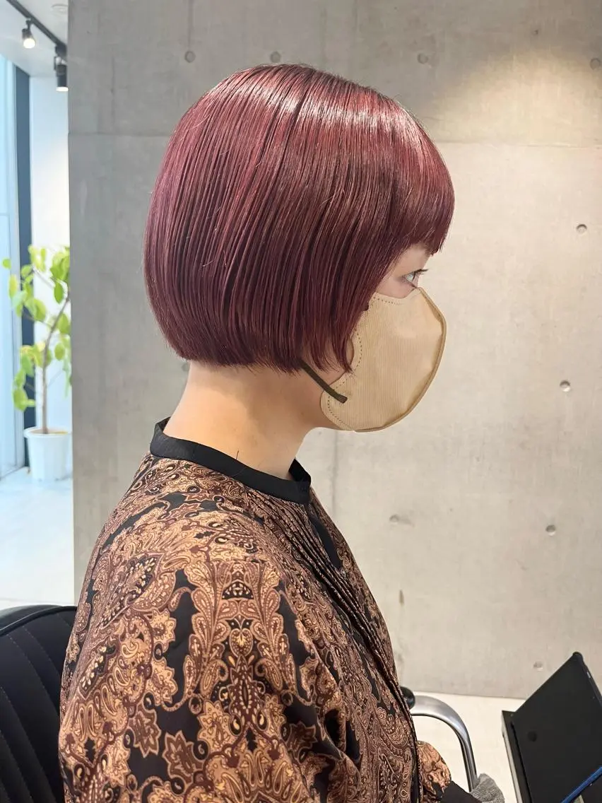 ショート カラー 透明感カラー✂︎ /縮毛矯正/YUKAのヘアスタイル