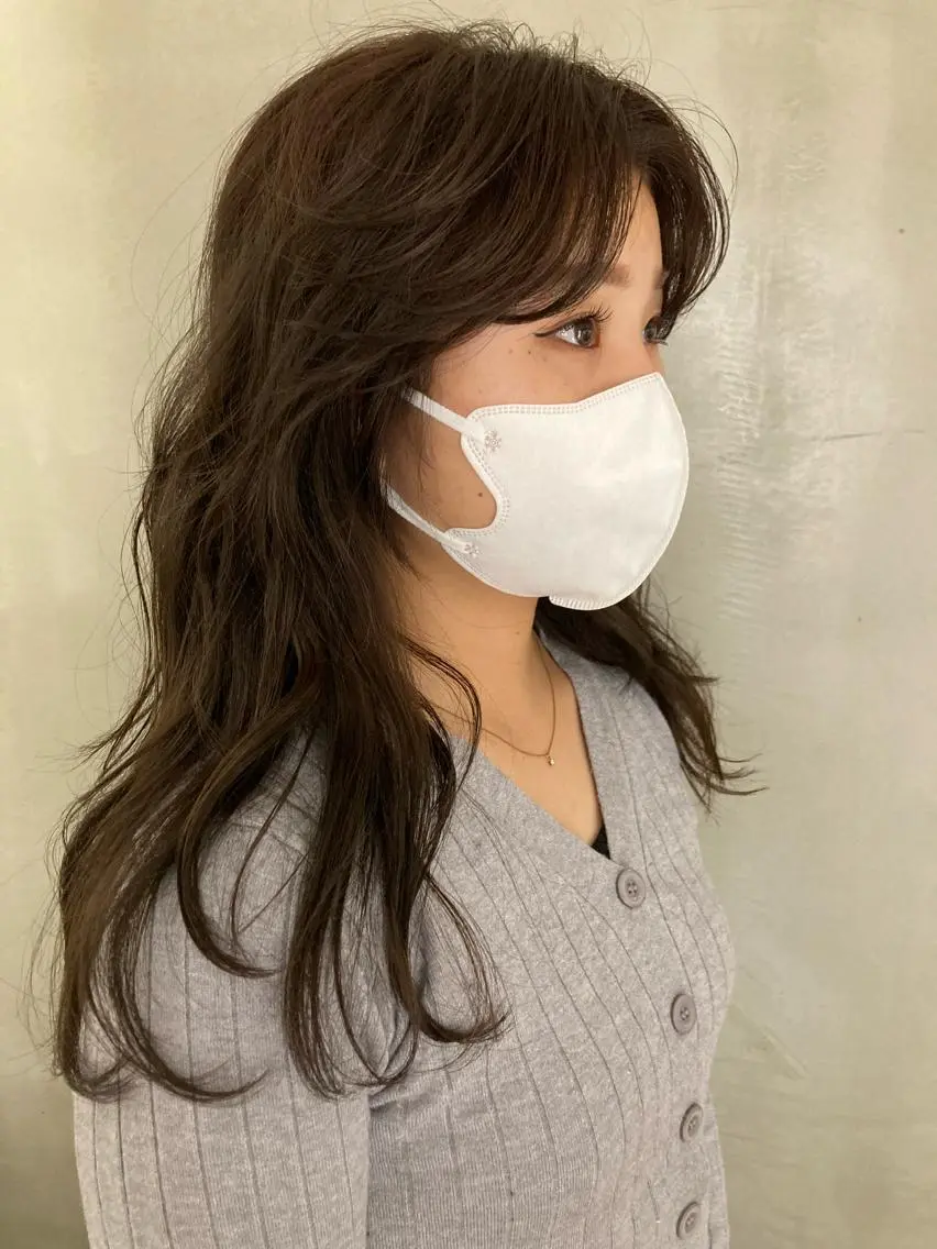 ロング カット ヘアカラー Larry🌼中下 美香のヘアスタイル