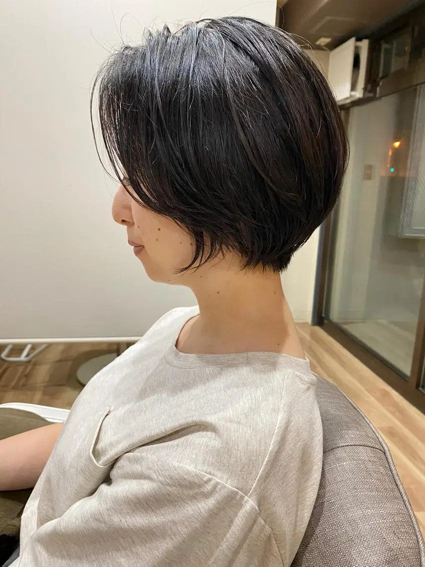 ショート ショートボブ ボブ ショートヘア 東田 恋のヘアスタイル
