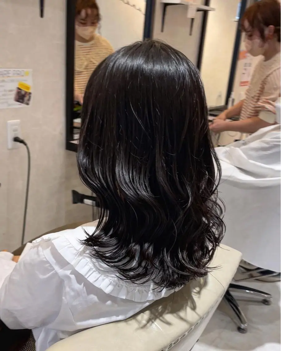 セミロング カラー カット ヘアカラー トリートメント 本店店長☆ 前原海翔のヘアスタイル