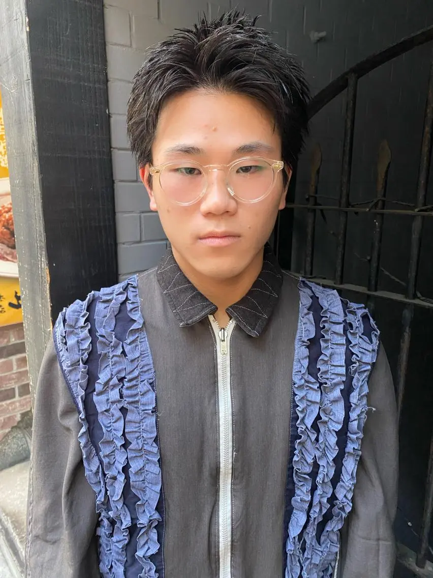 ショート メンズ メンズブリーチ メンズハイライト メンズインナーカラー メンズパーマ プードルパーマ カット 💈メンズ短髪特化 ✂︎伊藤大輝💈のヘアスタイル