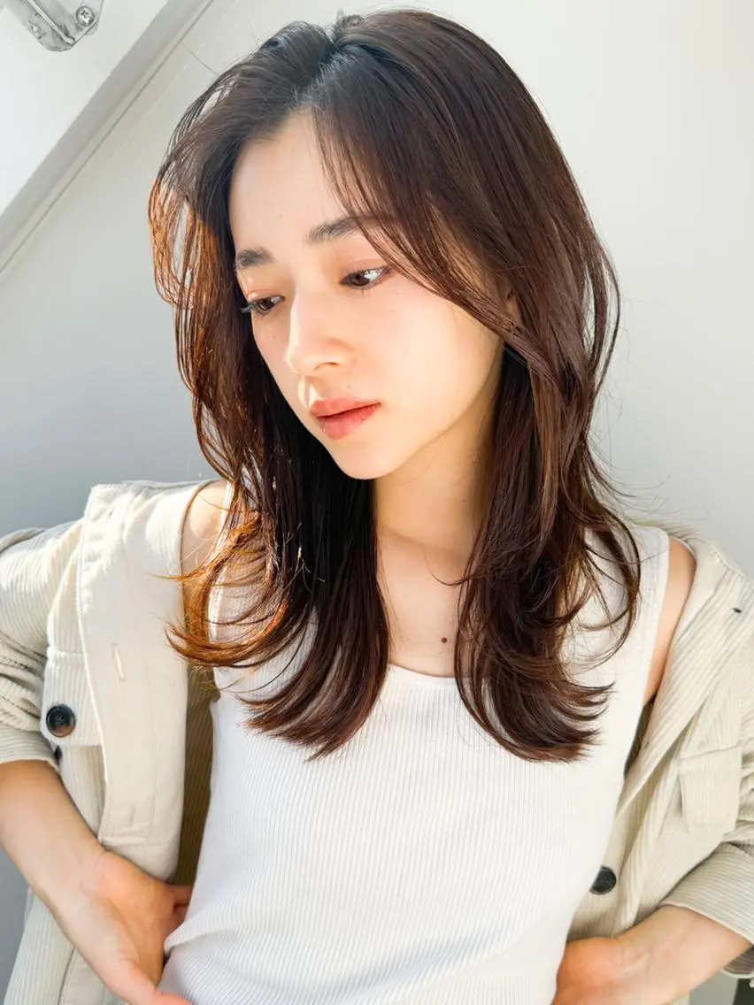 ロング カラー 渋谷トレンド×モード レイヤー★汐音のヘアスタイル