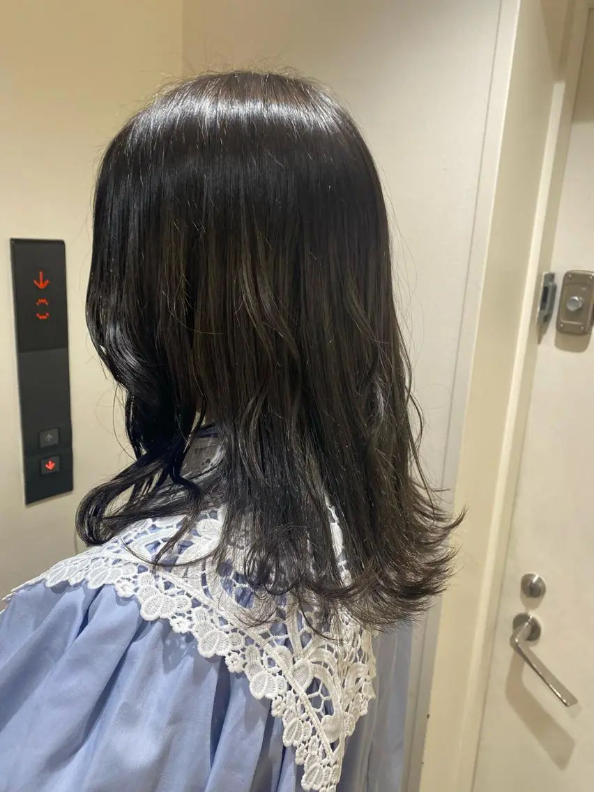 ミディアム カラー ヘアアレンジ ヘアカラー ボブ /ニュアンス/ satomi🧸💖のヘアスタイル
