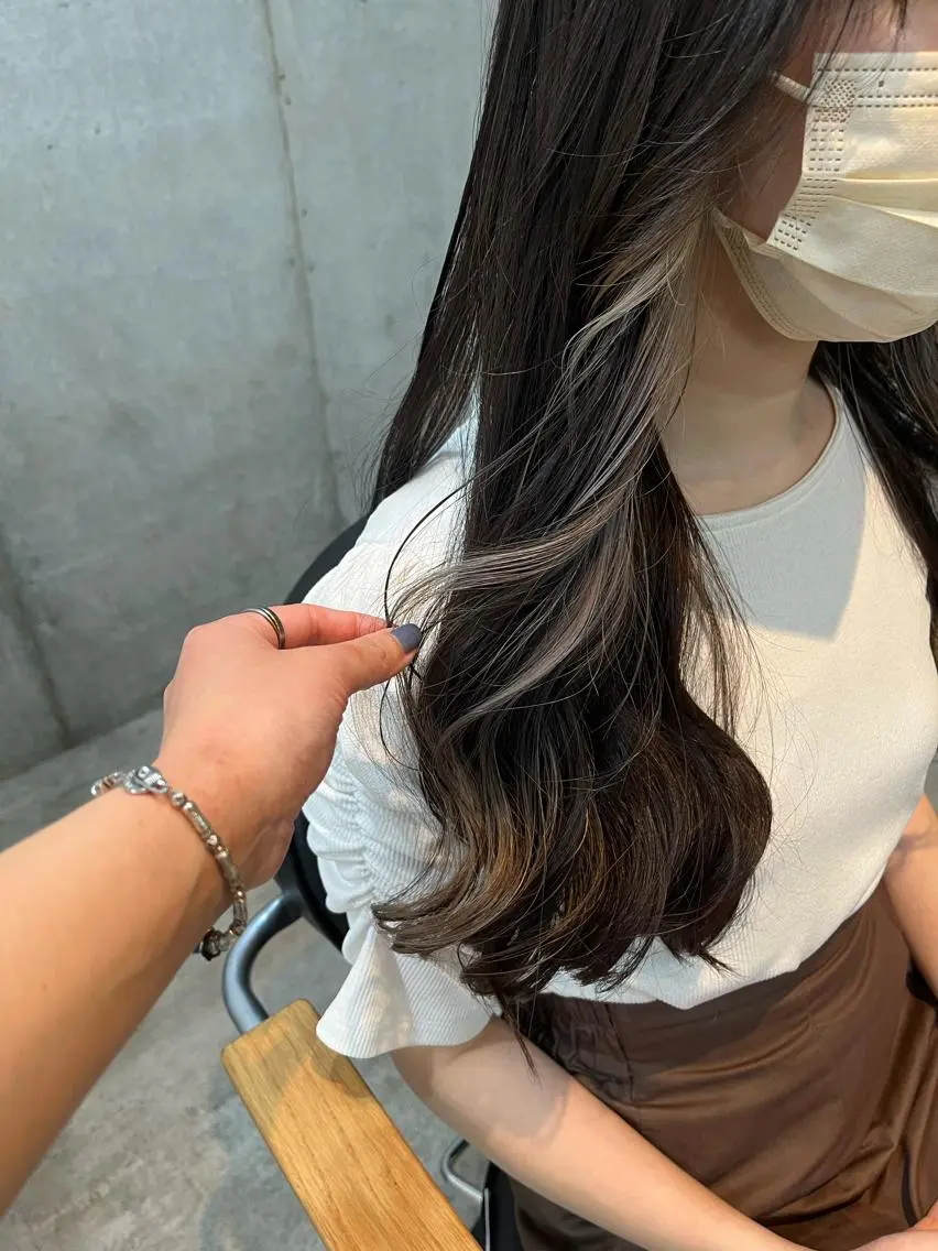 ロング カット ヘアカラー トリートメント 山本 みきのヘアスタイル