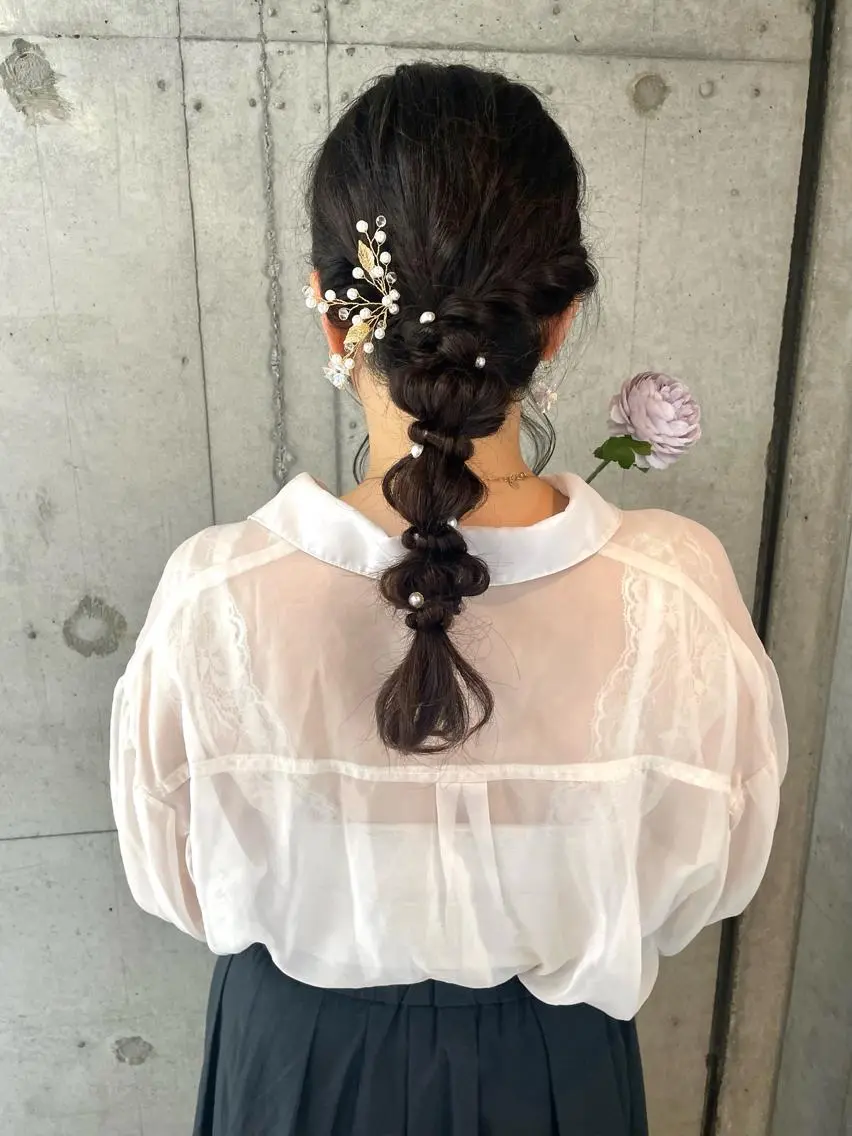 ヘアアレンジ 髪飾り ヘアセット 美髪× ヘアセット✨Araiのヘアスタイル