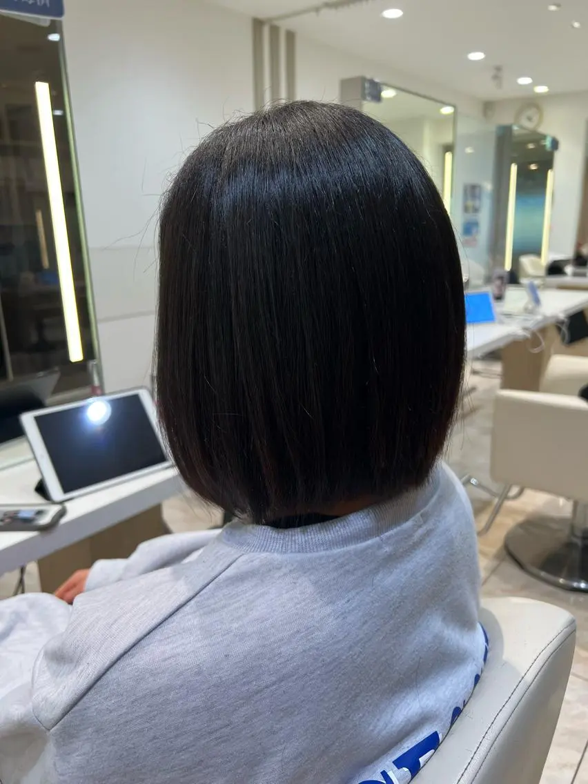 ショート カット ヘアカラー トリートメント 縮毛矯正/ショート 長岡/姉崎宏実🌿のヘアスタイル