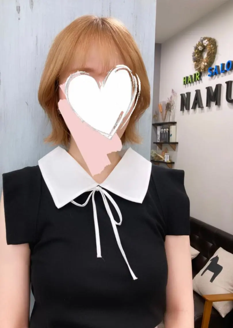 ショート ボブ くびれヘア デート 韓国風ヘア 韓国メイクサロン YUKINA東京のその他イメージ