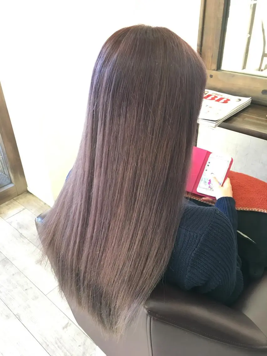 ロング ヘアカラー トリートメント 松本 亮のヘアスタイル