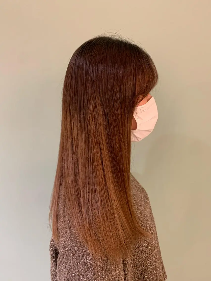 ロング カット 縮毛矯正 トリートメント ハイトーン/メンズ/ ウルフ特化   小松のヘアスタイル