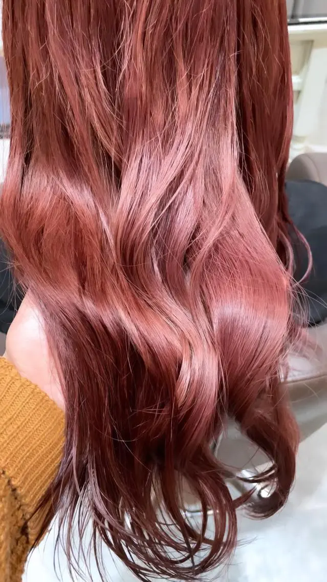 ロング カラー 梅田美容室/ ウルフカットのヘアスタイル