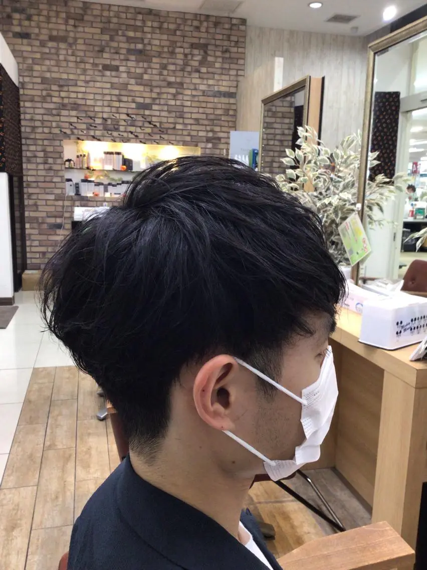メンズ マッシュ 💫カットパーマ💫 伊原虎太郎のヘアスタイル