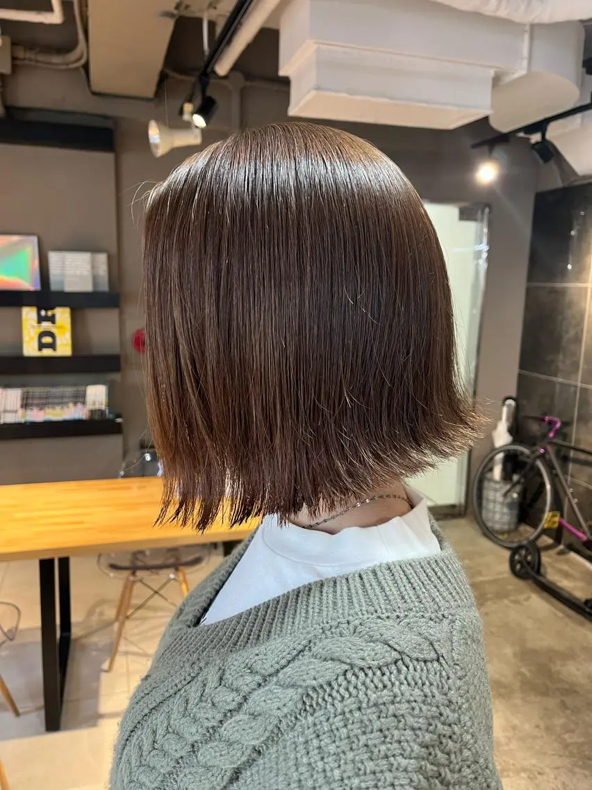 ショート カラー ヘアアレンジ キッズ 透明感カラー🤎 ゆりのヘアスタイル