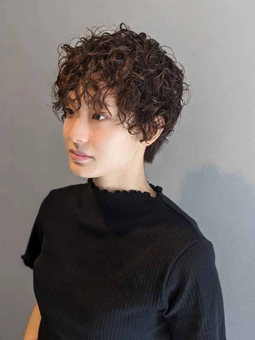 ショート パピヨンロゼ中川 髪質改善/低ダメージのヘアスタイル