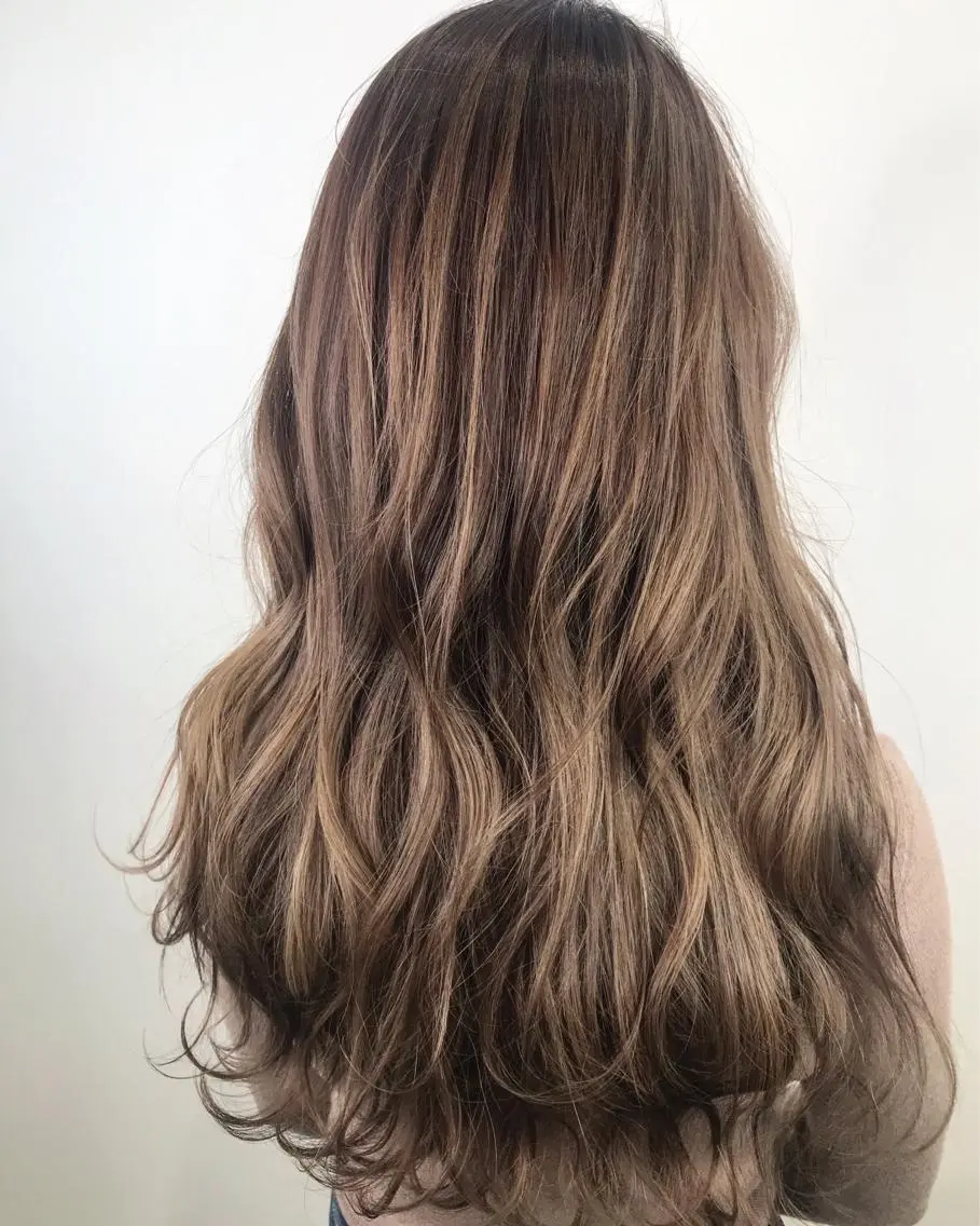 セミロング カラー ヘアカラー トリートメント 大橋 輝久のヘアスタイル