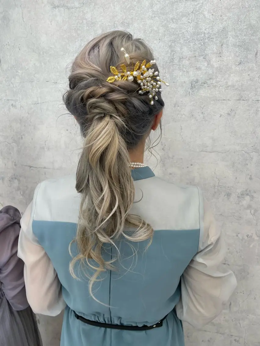 ロング カラー ヘアアレンジ ヘアセット 似合わせ🌿髪質 改善🧸RYUGOのヘアスタイル
