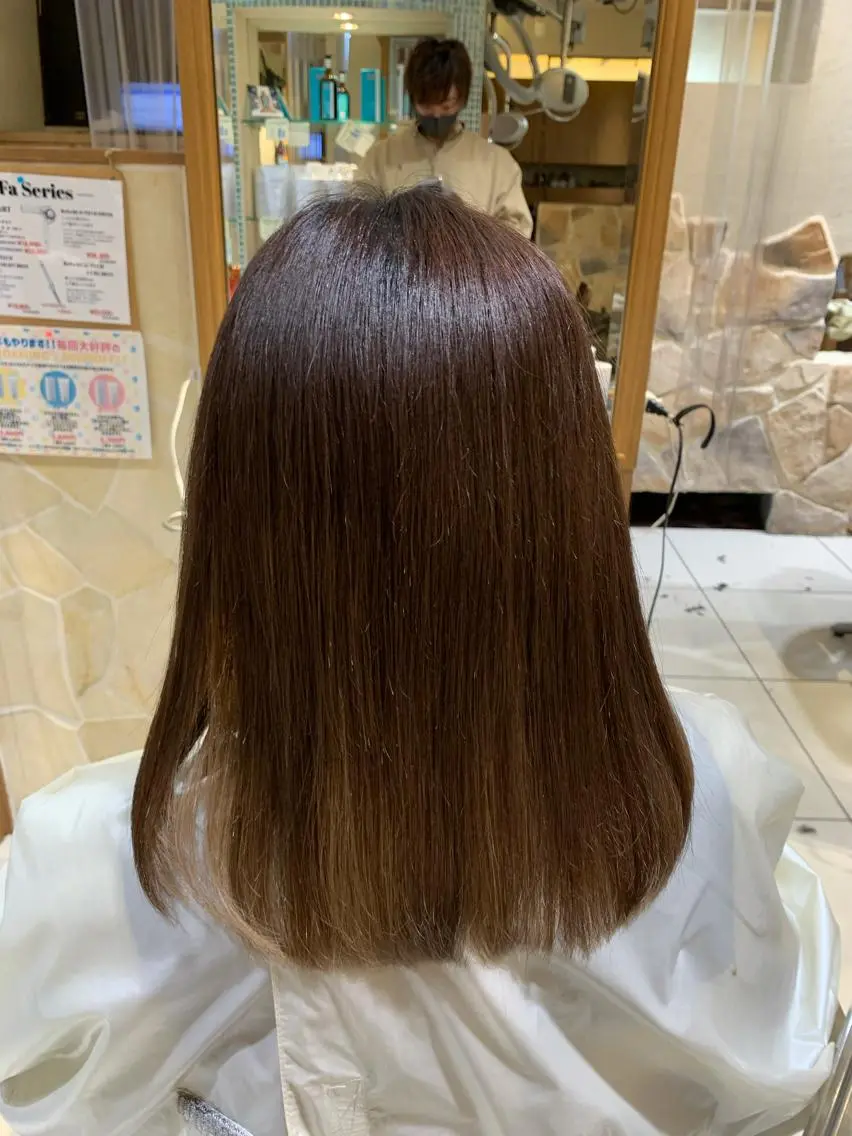 ミディアム 新宿メンズパーマ特化 メンズバレイヤージュのヘアスタイル