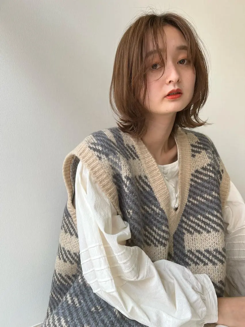 ミディアム カラー Forte 山根 英明のヘアスタイル