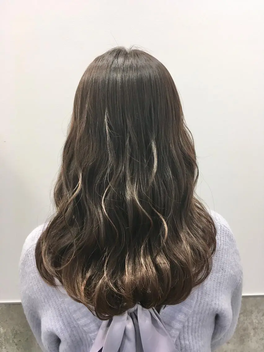 セミロング カラー グレージュ ヘアカラー トリートメント ヘアセット yoshi ☆のヘアスタイル