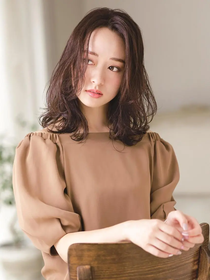 セミロング カット ヘアカラー エリア1位⭐️ けんとのヘアスタイル