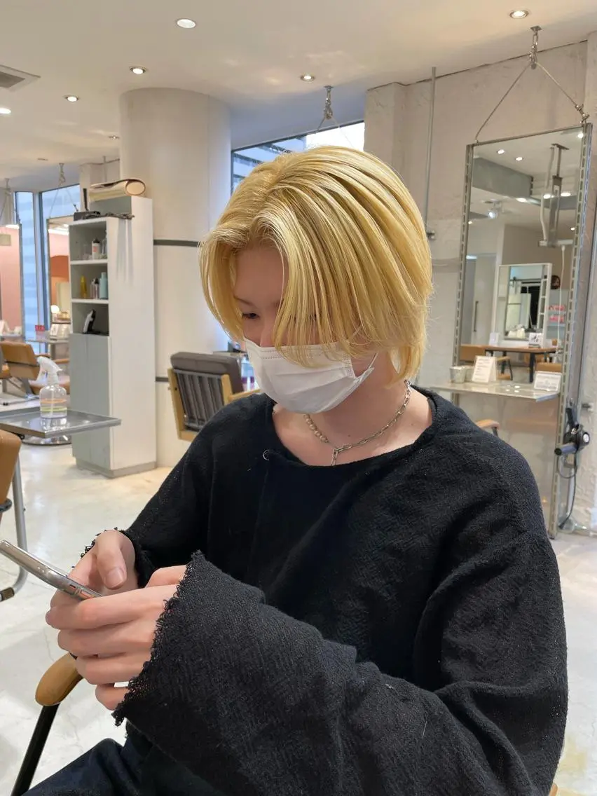 カラー メンズ ヘアカラー 大阪韓国ヘア 🦋RINKAのヘアスタイル
