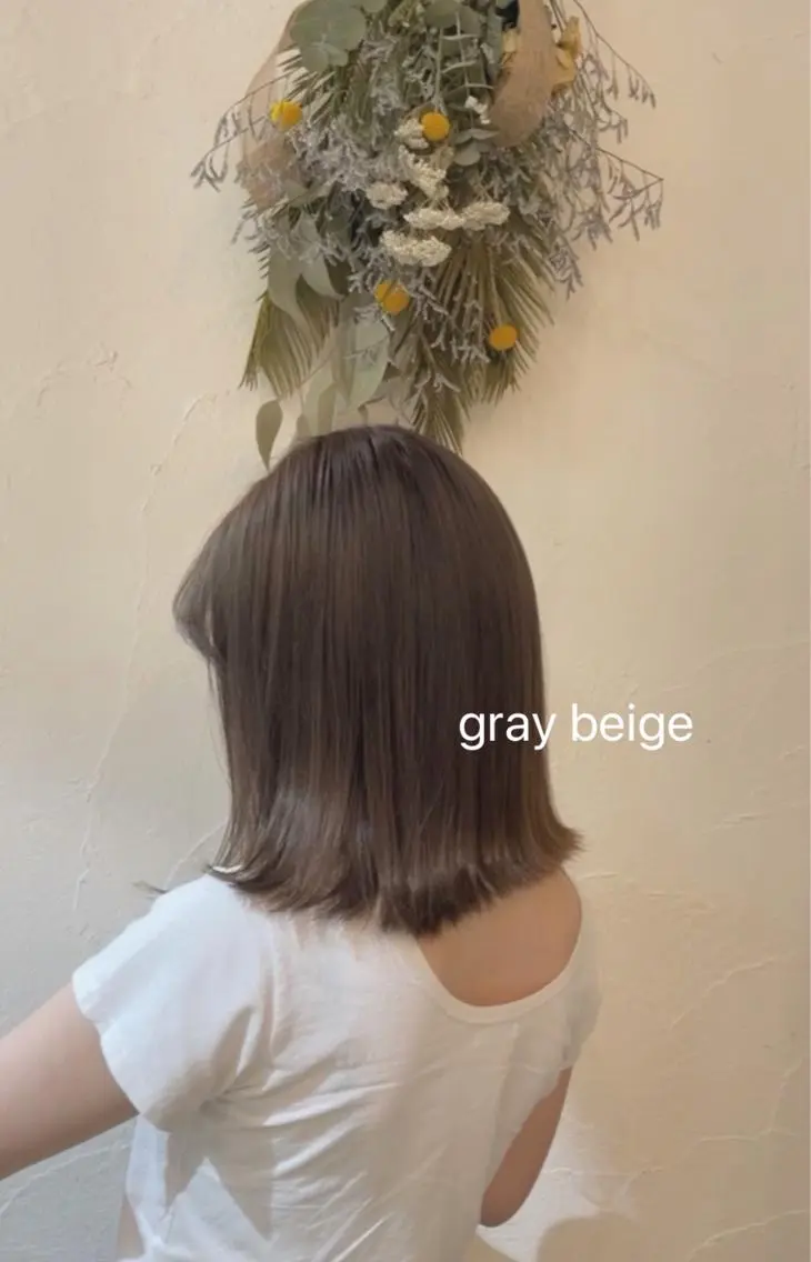 ミディアム カラー ヘアアレンジ ベージュカラー ブリーチ ブラウンカラー 加藤あいり/大人 可愛いモテカラー♡のヘアスタイル