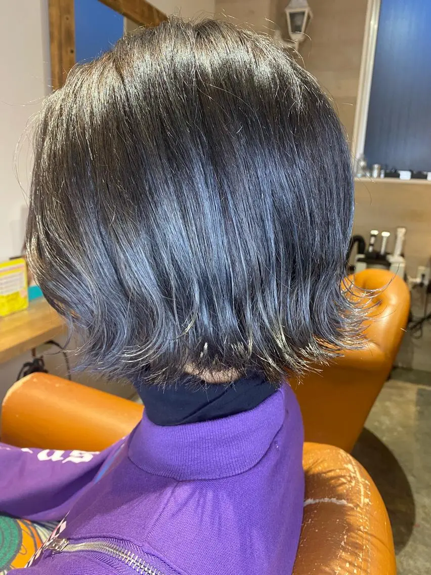 ショート カラー 髪質改善×矯正🫧 韓国ヘアasamiのヘアスタイル