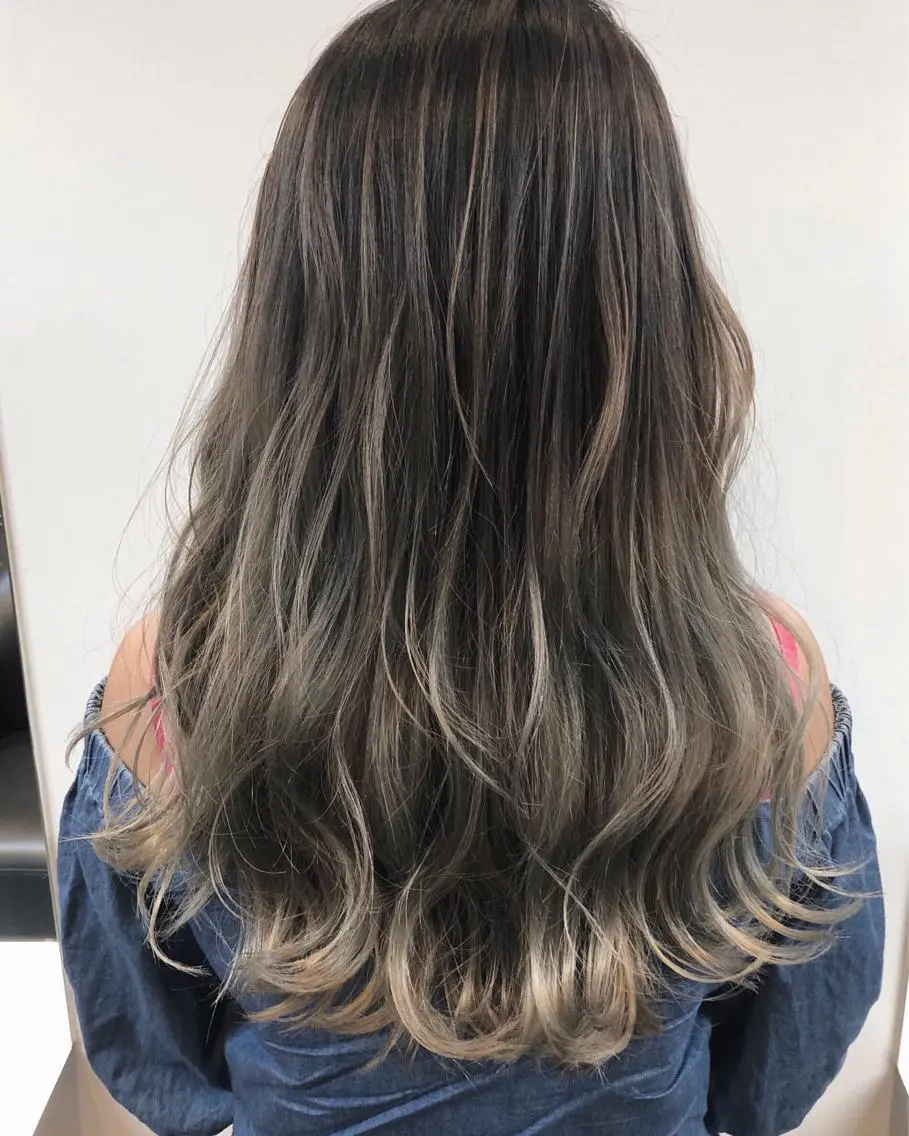 セミロング カラー 松田 光雄のヘアスタイル